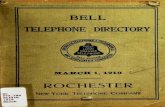 BELL TELEPHONE DIRECTORY ROCHESTER - Monroe ...