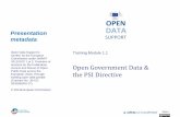 Open Government Data & the PSI Directive