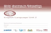 Girls' Access to Education Girls' Education Challenge English ...
