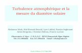 Atmospheric Turbulence and Solar Diameter Measurement