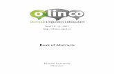 Book of Abstracts - Olinco - UPOL