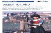 A study on the effectiveness of Asian Development Bank funded water and sanitation projects in ensuring sustainable services for the poor Water for All