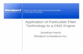 Application of Particulate Filter Technology to a CNG Engine