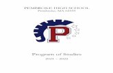 Program of Studies - Pembroke Public Schools