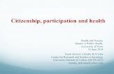 Citizenship, participation and health