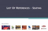 LIST OF REFERENCES - SEATING - Mediterranean Building ...