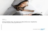 Checklist for Support Backbone Update - SAP Help Portal
