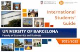International Students' Guide - Universitat de Barcelona