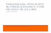 FINANCIAL POLICIES & PROCEDURES FOR NUSSU & CLUBS