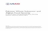 Pakistan Wheat Subsector and Afghan Food Security