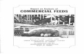 Report on Analysis of Commercial Feeds - ScholarSpace