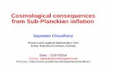 Cosmological consequences from sub-Planckian inflation