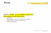 BRCGS Certification Requirements - BSI