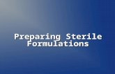 Preparing Sterile Formulation