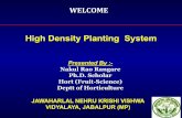 High Density Planting System - JNKVV