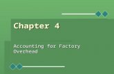 Accounting for factory overhead