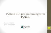 Python GUI programming with Py Side