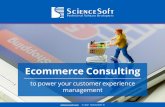 Ecommerce Consulting - ScienceSoft
