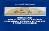 Documenti per la storia di Caivano, Pascarola, Casolla Valenzana e Sant'Arcangelo, a cura di Giacinto Libertini
