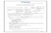 Procedure for Participating in Tender - tpnodl