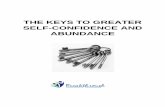 THE KEYS TO GREATER SELF-CONFIDENCE AND ...