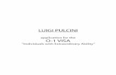 application for the - O-1 VISA - Luigi Pulcini, film music ...