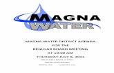 july 8, 2021 regular board meeting agenda - Magna Water ...