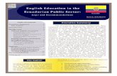 English Education in the Ecuadorian Public Sector: Gaps and Recommendations