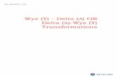Delta (∆) OR Delta (∆)-Wye (Y) Transformations