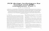 Pcb design techniques for lowest-cost EMC a compliance: part 1