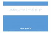 Annual report 2016-17 - Prayatn Sanstha