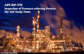 Understanding Pressure Relieving Devices Inspection code API 576-my self study notes