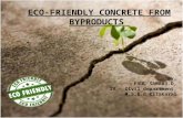 eco friendly concrete from by products