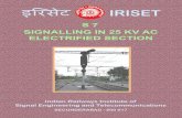 signalling in 25kv ac electrified section - iriset