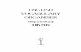 ENGLISH VOCABULARY ORGANISER