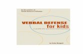 Verbal Defense for Kids booklet - WordPress.com