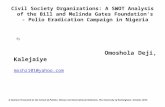 Civil Society Organizations: A SWOT Analysis of the Bill and Melinda Gates Foundation’s - Polio Eradication Campaign in Nigeria