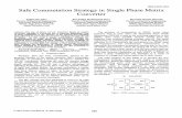 Safe Commutation Strategy in Single Phase Matrix Converter