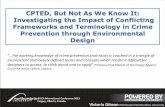 Investigating the Impact of Conflicting Frameworks ... - CPTED
