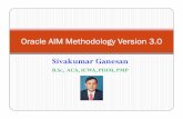 Sivakumar Ganesan Oracle AIM Methodology Version 3.0 Oracle AIM Methodology Version 3.0 Oracle AIM Methodology Version 3.0 Oracle AIM Methodology Version 3.0