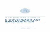 E-GOVERNMENT ACT IMPLEMENTATION - The White House