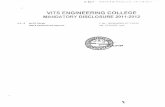 vits engineering college mandatory disclosure 2011-2012