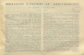 BRITISH CHEMICAL ABSTRACTS