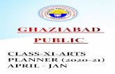 CLASS-XI-ARTS PLANNER (2020-21) APRIL - JAN