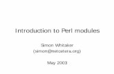 Introduction to Perl modules - NEBC