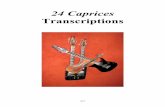 24 Caprice Transcriptions
