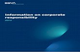 Information on corporate responsibility - BBVA