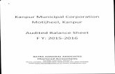 Audited Balance Sheet - Kanpur municipal corporation