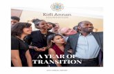 A YEAR OF TRANSITION - Kofi Annan Foundation