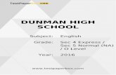 DUNMAN HIGH SCHOOL